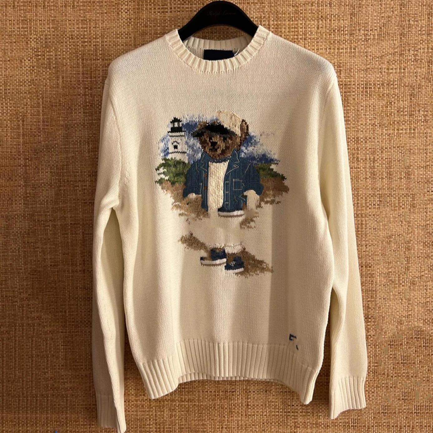 Women's Sweaters 2025 Sweater Winter Soft Basic Women Pullover Cotton Bear Pulls Fashion Knitted Ralphlies Jumper Top Sueters De Mujer NG28