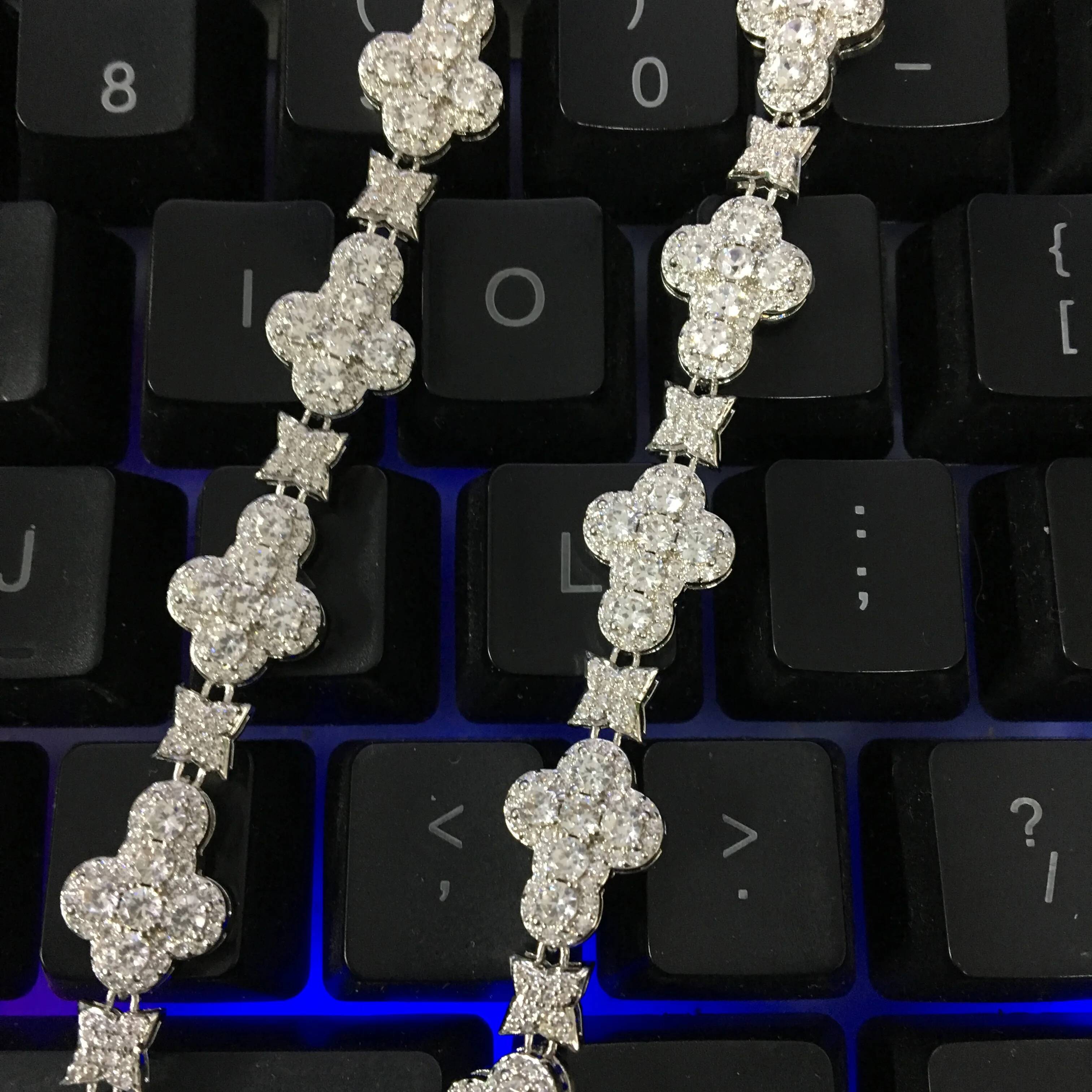 UWIN Tennis Chain With Full Iced Out Star CZ Cubic Zircon Fashion Luxurious Choker HipHop Jewelry