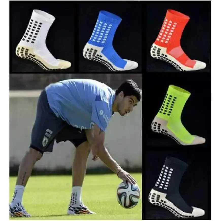 Non-slip Sports Socks for Men and Women Anti-slip Professional Basketball Tennis Running Grip Half Cycling Socks Z250610