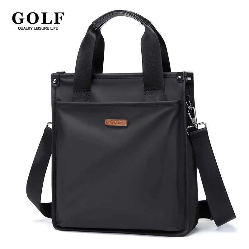 GOLF Men Briefcase Bag Office Bags for Business Man Leather Handle Shoulder Messenger Bags Light Weight Waterproof Handbags 2024 W250610