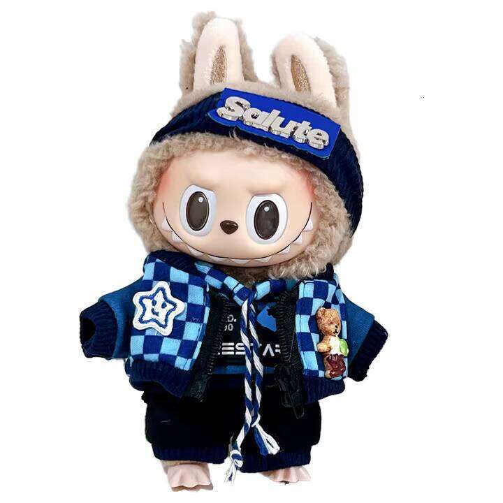 DHGadgets 17cm Popular Supermarket Time Cold aron Shirt Plush Toy Labubu Set Cloth Only