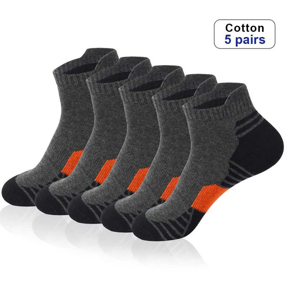 5/10Pairs Mens Ankle Sport Socks - Sweat-absorbing Breathable Comfy Socks For Running Outdoor Activities Z250610