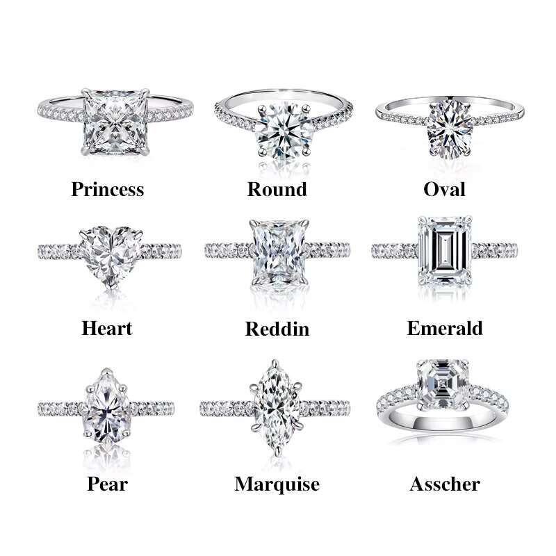 Diamond Star Custom Fine Jewelry 14K Gold GRA VVS Diamond Wedding Ring Woman Engagement Moissanite Ring for Women