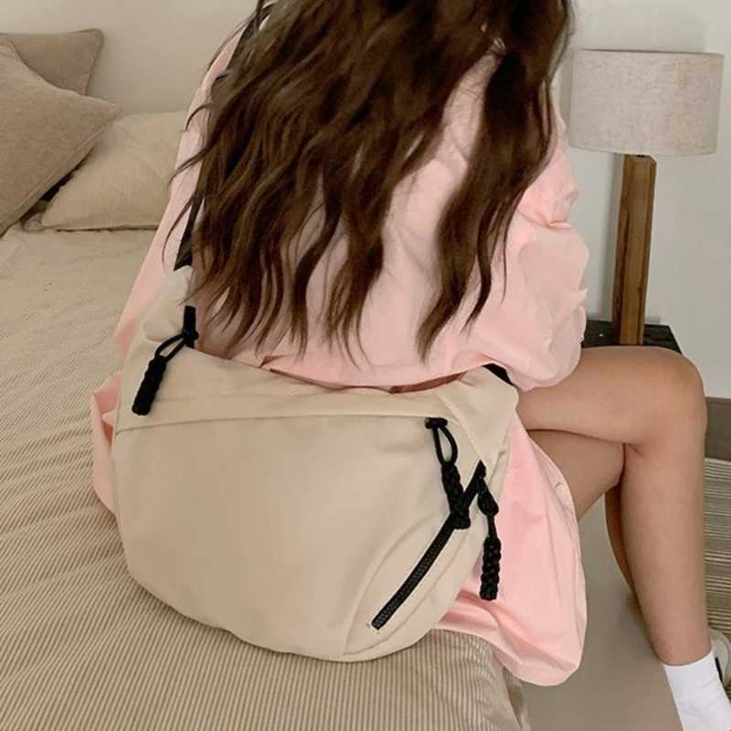 Large Capacity Nylon Crossbody Bags New Casual and Versatile Commuting Shoulder Bag Lightweight Sports Crossbody Hobos BagXJ250610