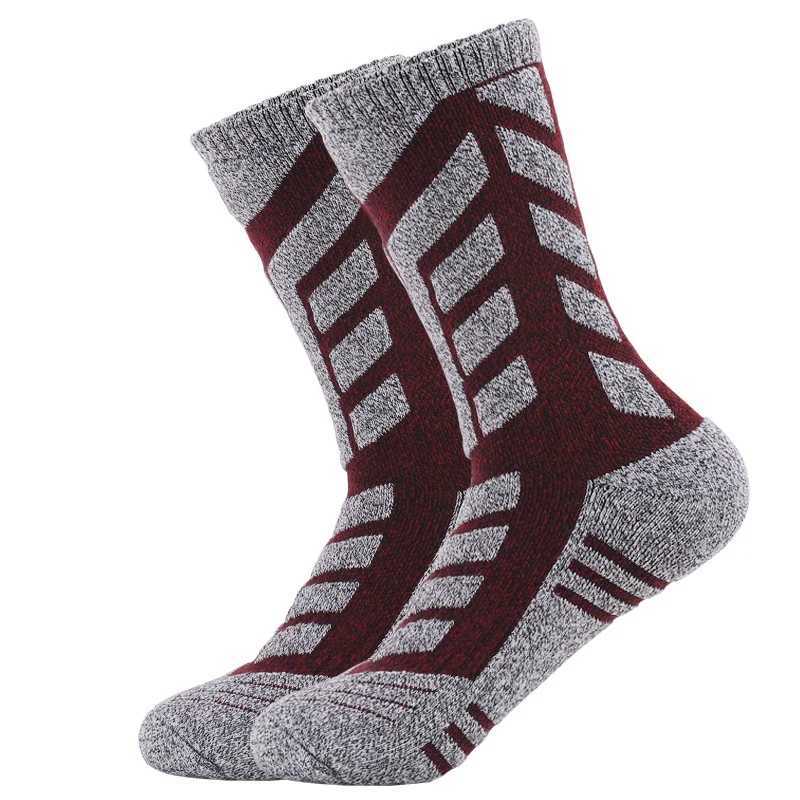 Winter Socks Skiing Sports Thermal Men Outdoor Trekking Hiking 2024 Thermosocks Non-slip Thick Bottom Casual Cycling Socks Eu 39 Z250610