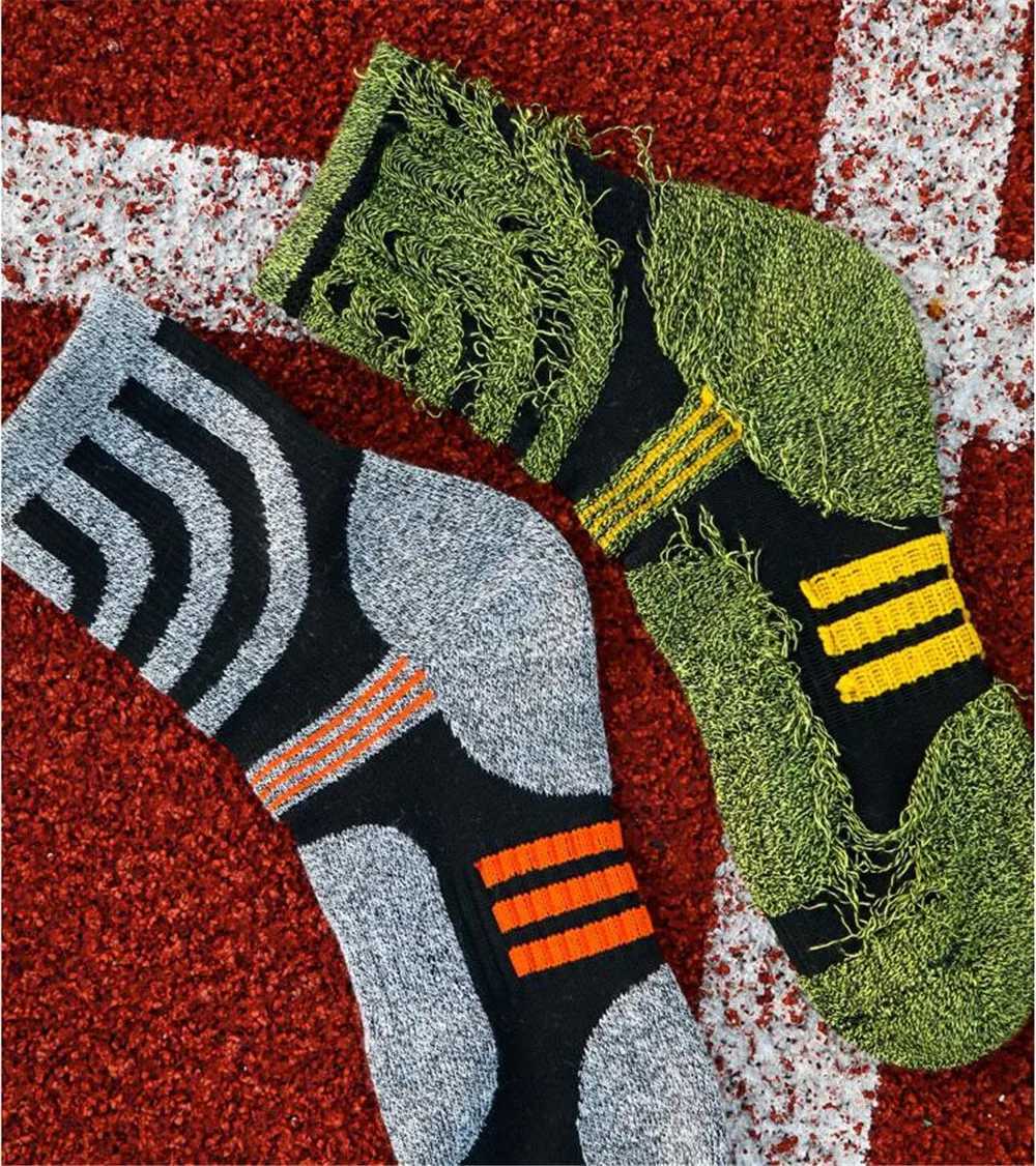 2/3/4/5 Paris Men Anti Blister Winter Terry SOCKS Outdoor Sports Running Cycling Camping Trekking SOCKS Z250610