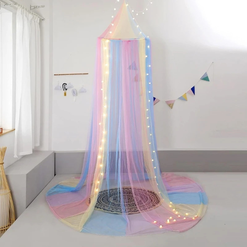 Stylish Bed Net for Girls Large Rainbows Bedroom Create a Magical Perfect Decoration Travel A2UB 250604z