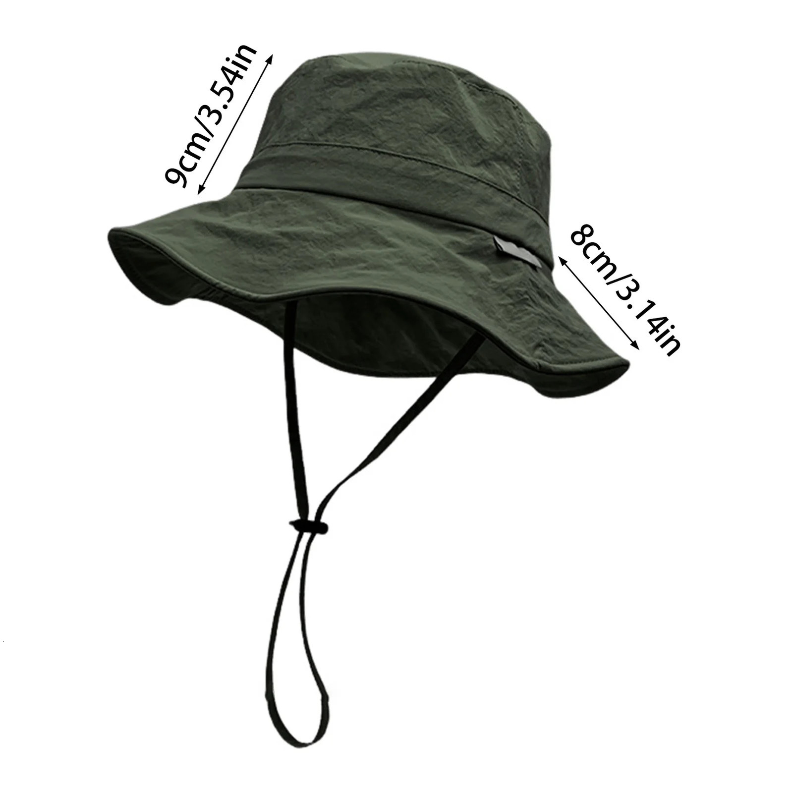 Classic Wide Brim Bucket Hat Drawstring Outdoor Breathable Summer Hats for Friend Family Neighbors Gift MIAO-US 250610