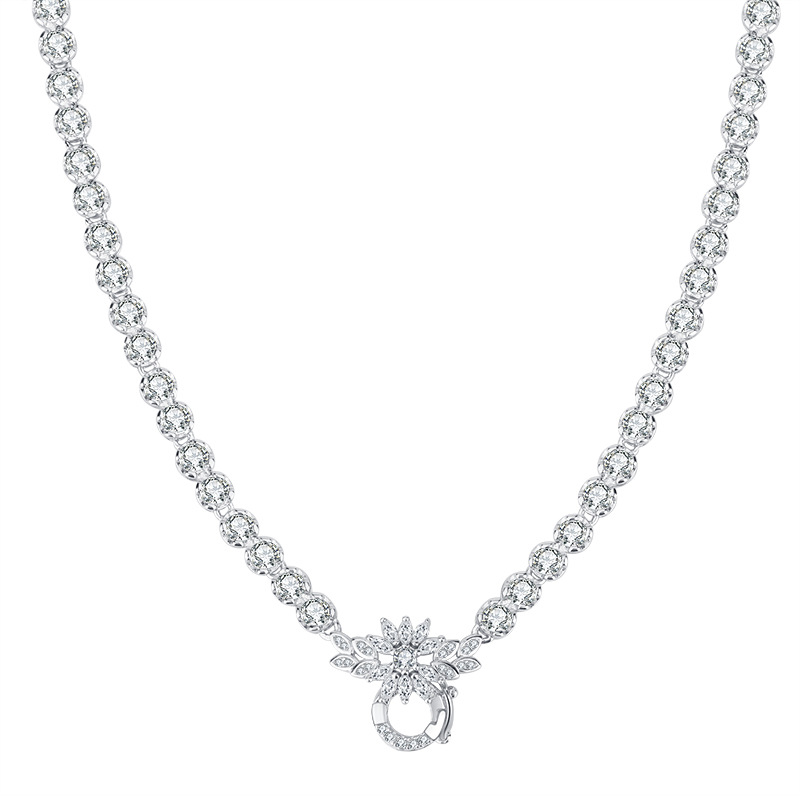S925 Silver Bubble Necklace, Versatile Chain Design, Stylish Adjustable Women's Necklace, Perfect Accessory for Any Occasion