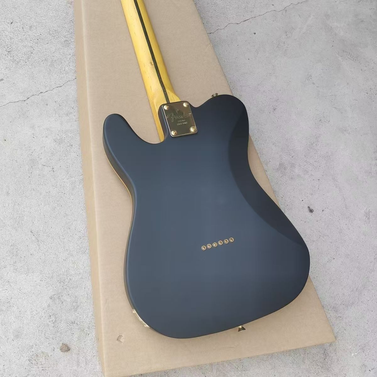 Electric guitar, factory customized, made of maple and peach blossom wood, matte gold TL, in stock, fast and free shipping
