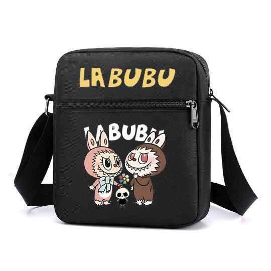 New Labubu Student Backpack Boys and Girls Children's Shoulder Crossbody Box Lunch Bag