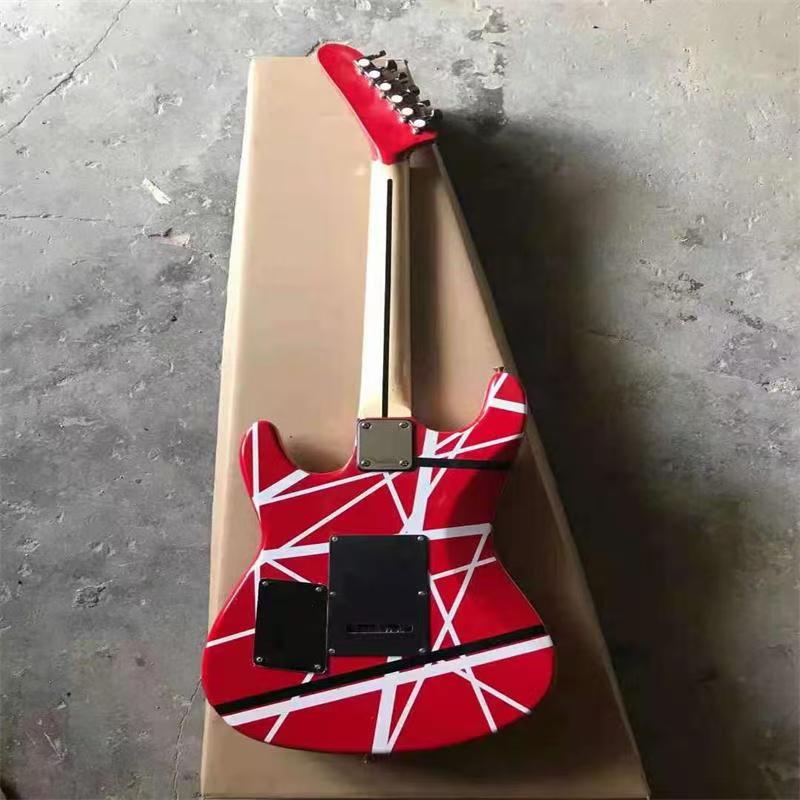 Vibrant Two-Tone Electric Guitar - Ideal Choice for Rock Music Enthusiasts