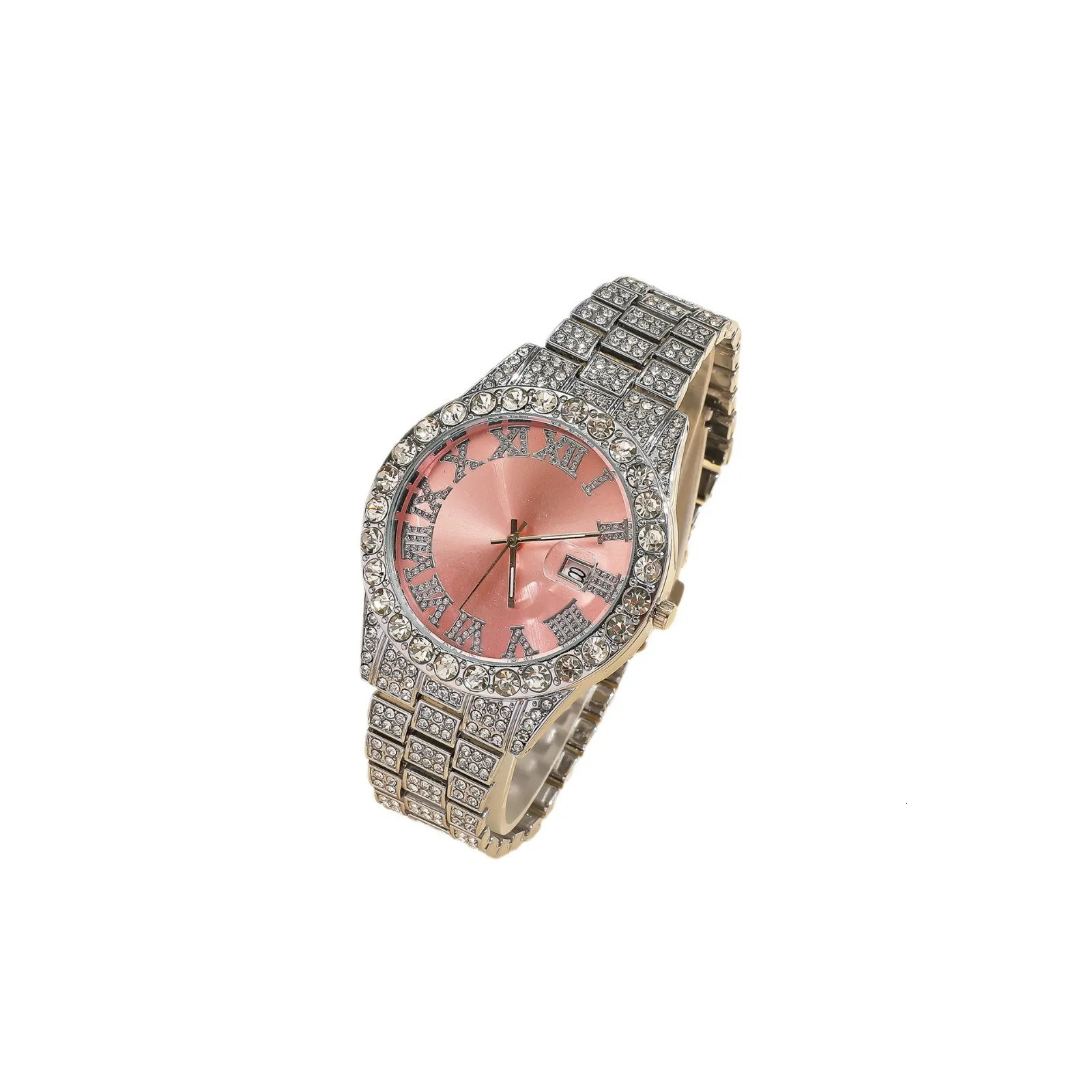foreign trade explosive diamond-studded Roman fashion with calendar womens watch womens watch womens models 250606