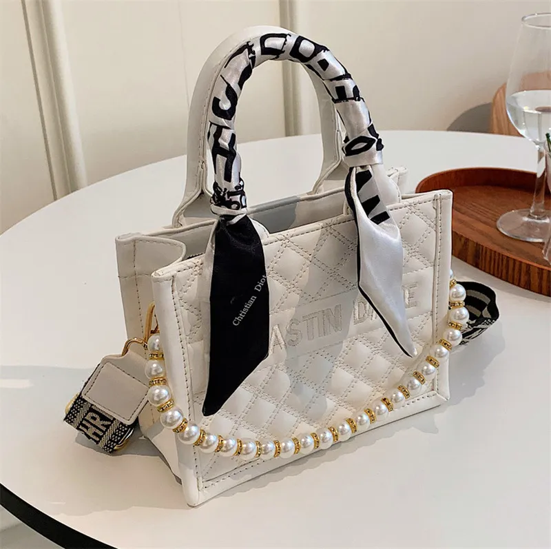 Shoulder Designer Tote Handbag Fashion Comter Large Capacity Shopping Bag Mesh Crossbody se Ladies White Free shipping