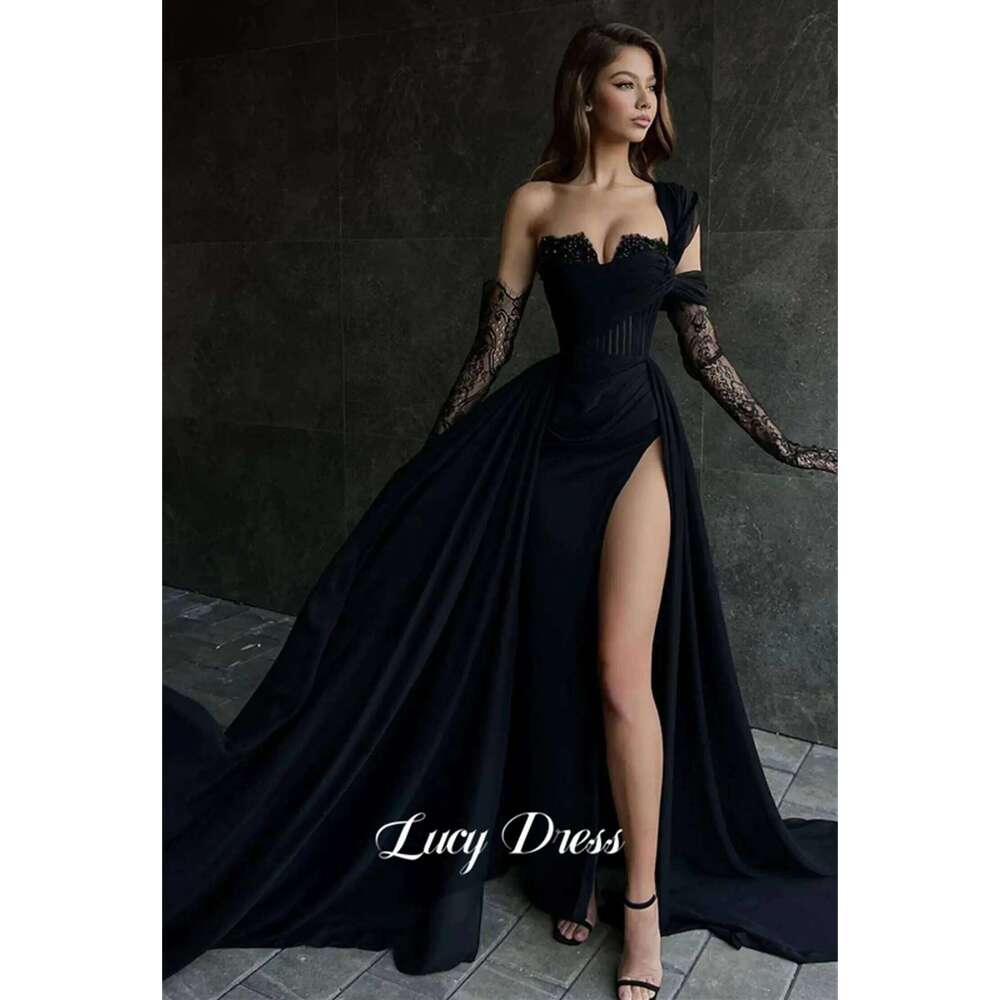 Lucy Luxurious Evening Dress Bead Embroidery Decoration Dresses for Prom Long Wedding Party Sharon Happy 2024 New Customized