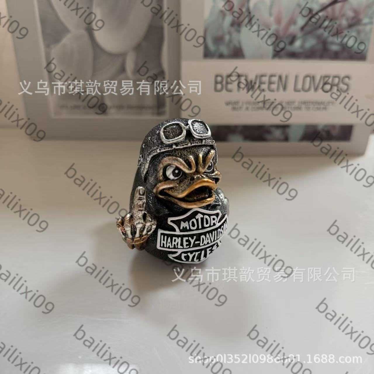 Harley Davidson Skeleton Duck Resin Ornament H250611