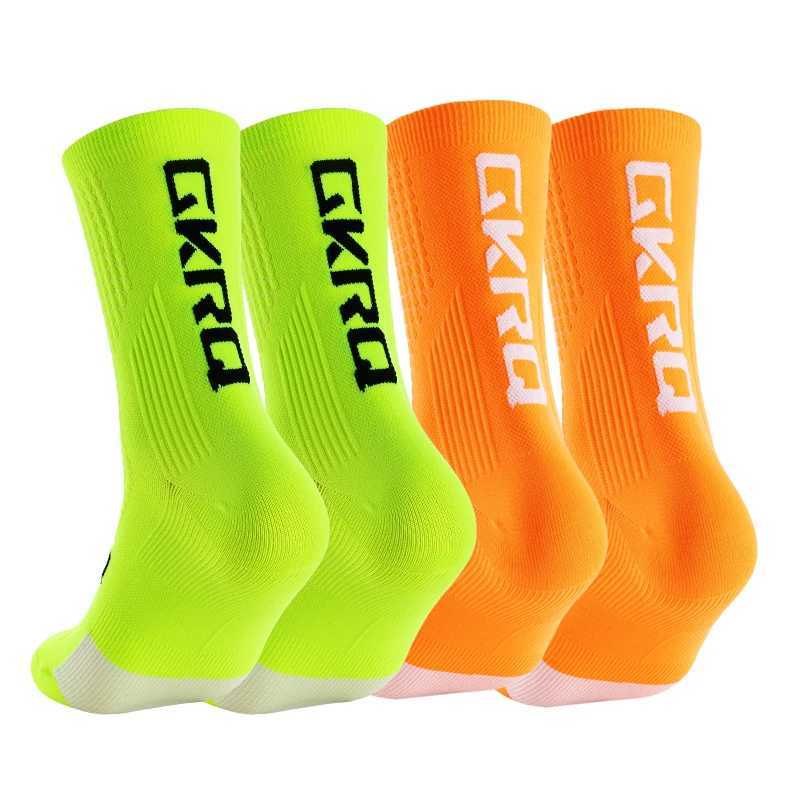 GKRQ 4pairs 2023 New Cycling Socks Bike Nurse Compression Road Bike Running Mtb Knee-high White Sports Funny Brand Black Z250610