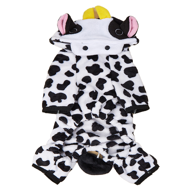 Adorable Pet Embroidery Cow Outfit for Transformative Play