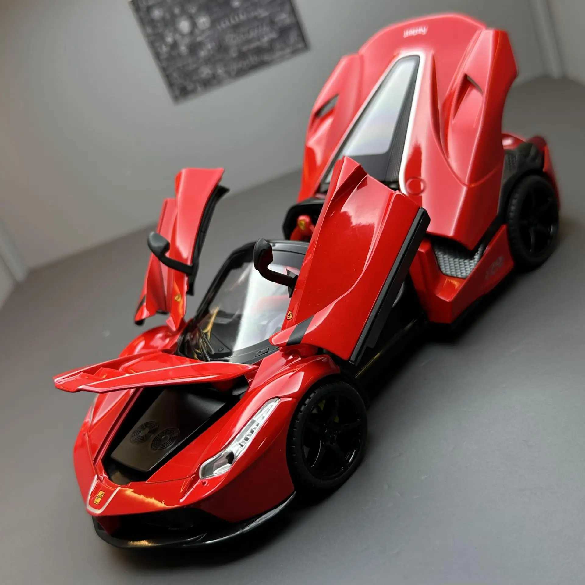 1 22 Ferrari Laferrari convertible Alloy Racing Car Model Diecast Metal Toy Vehicles Car Model Simulation Kids Toy Gift E187 Z250611