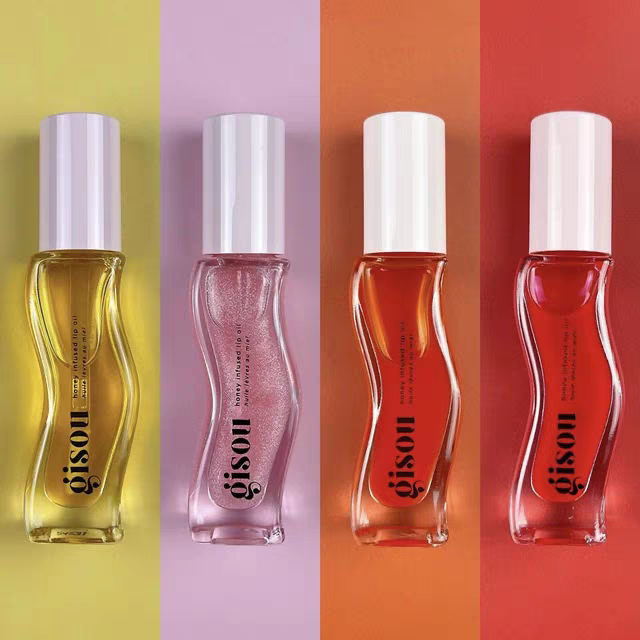 Gisou Honey Strawberry Infused Hydrating Lip Oil Nourishing Lip Moisturizer Shine Smooth Clear Shimmer Lipstick Care For Women