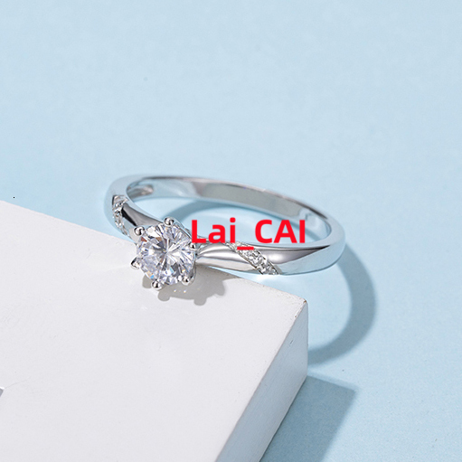 Ring Moisssanite High End Lady Jewelry 925 Sterling Silver Moissanite Ring