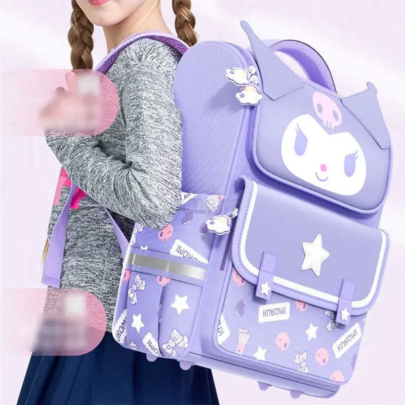 Sanrio Sanrioed Anime Kuromi Melody Cinnamoroll Hello Kitty Large Capacity Backpack Cute Schoolbag Cartoon Student Shoulder Bag Gift XJ250611