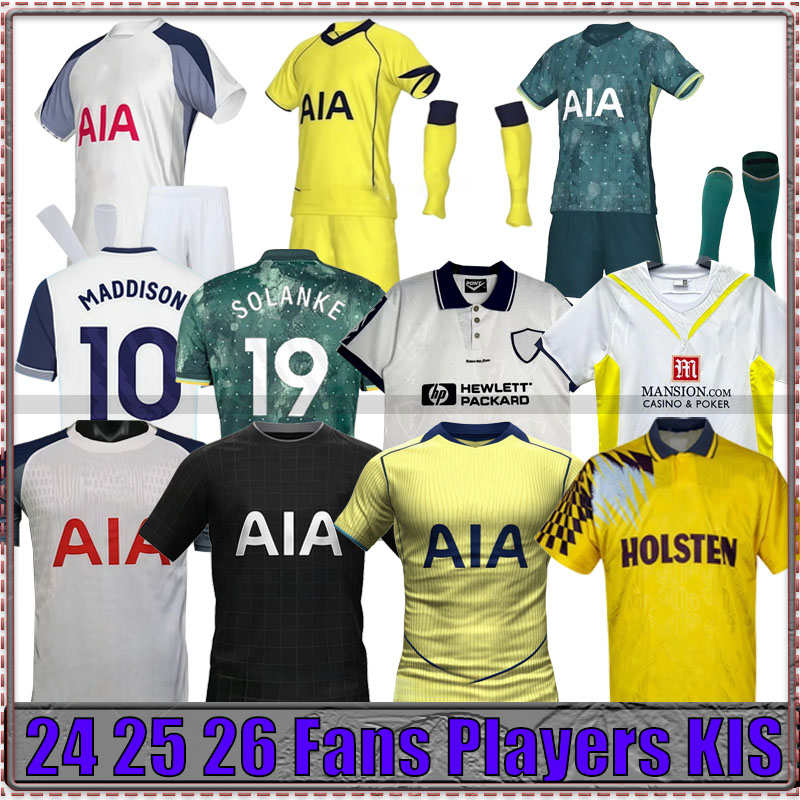 24 25 26 spur Soccer Jerseys KULUSEVSKI KANE RICHARLISON HOJBJERG SPENCE PERISIC DIER LUCAS ROMERO Retro Tottenhamn Football Shirt Tracksuit abult and kids kit