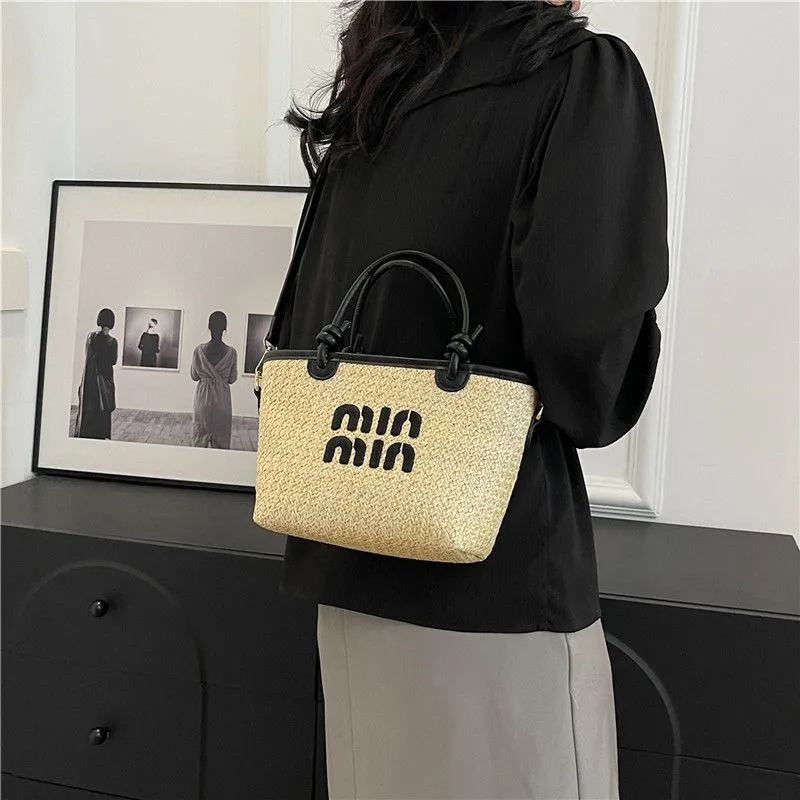 Tote bag designer bag handbag luxury shoulder bag crossbody beach bag ladies mini braided bag high quality versatile commuter bag