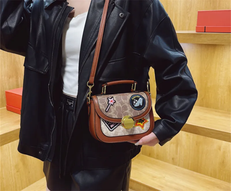 Shoulder Bag Crossbody Purse Designer New Shoulder Bag Small Square Premium Texture Printed Single Shoulder Crossbody Bag For Womens