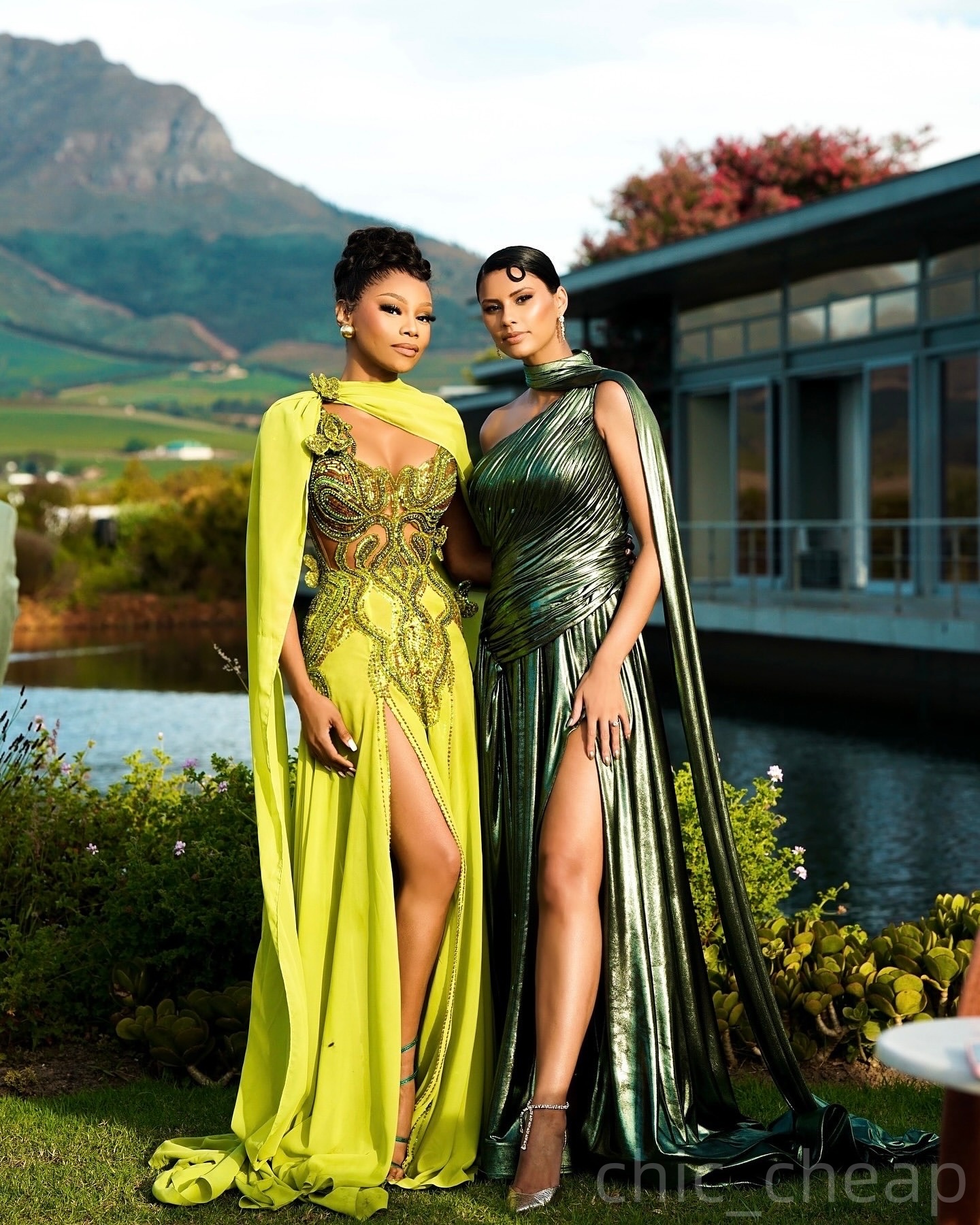 Green Mermaid Prom Dresses 2025 Sequined Lace Chiffon Sheer Neck Evening Formal Party Second Birthday Engagement Gowns Plus Size Dress For Special Occ