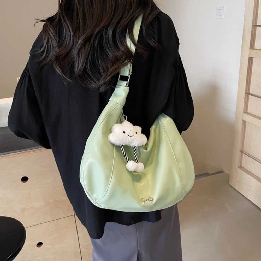 2025 Summer New Large Capacity Underarm Shoulder Bag Crossbody Bag Womens Fashion Backpack Comes with a Small Doll as a Gift XJ250610