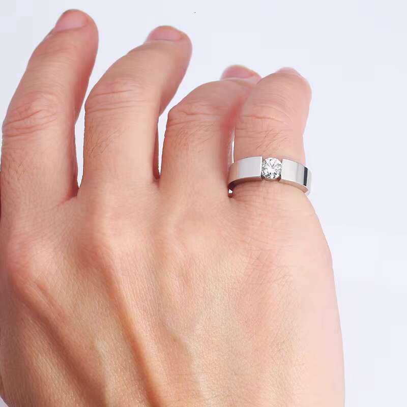 Classic 925 Sterling Silver Lab Diamond Engagement Ring Designer Moissanite Promise Wedding Proposal for Women Ladies