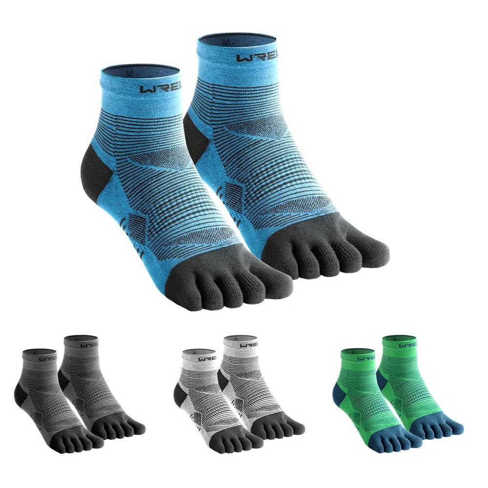WRELS Coolmax Sports Socks Comfy Elastic Shock-proof Breathable Run Knitted Socks High Performance Athletic Five Toe Socks Z250610