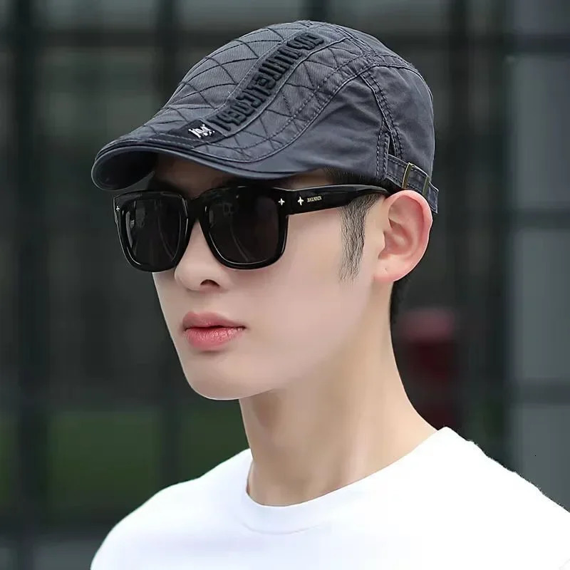 Summer Mens Hats Letters Embroidery sboy Caps Outdoor Gorro Hombre Boinas Beret Hat Retro Driver Flat Cap For Women 250610