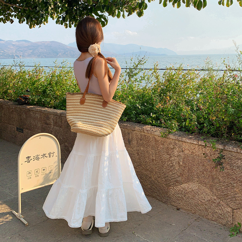 GY120 Skirt Women Summer 2025 Spring New Umbrella Skirt Midi Skirt A-line Skirt
