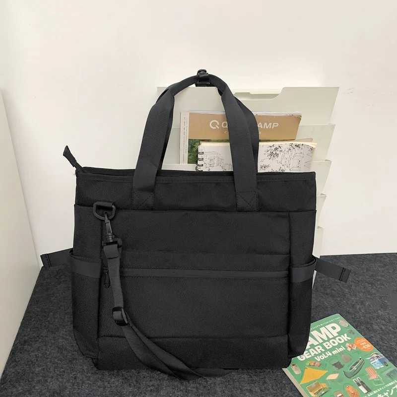 Trendy brand tooling messenger bag large capacity Japanese shoulder bag mens multi-functional commuter computer bag sports hand W250610