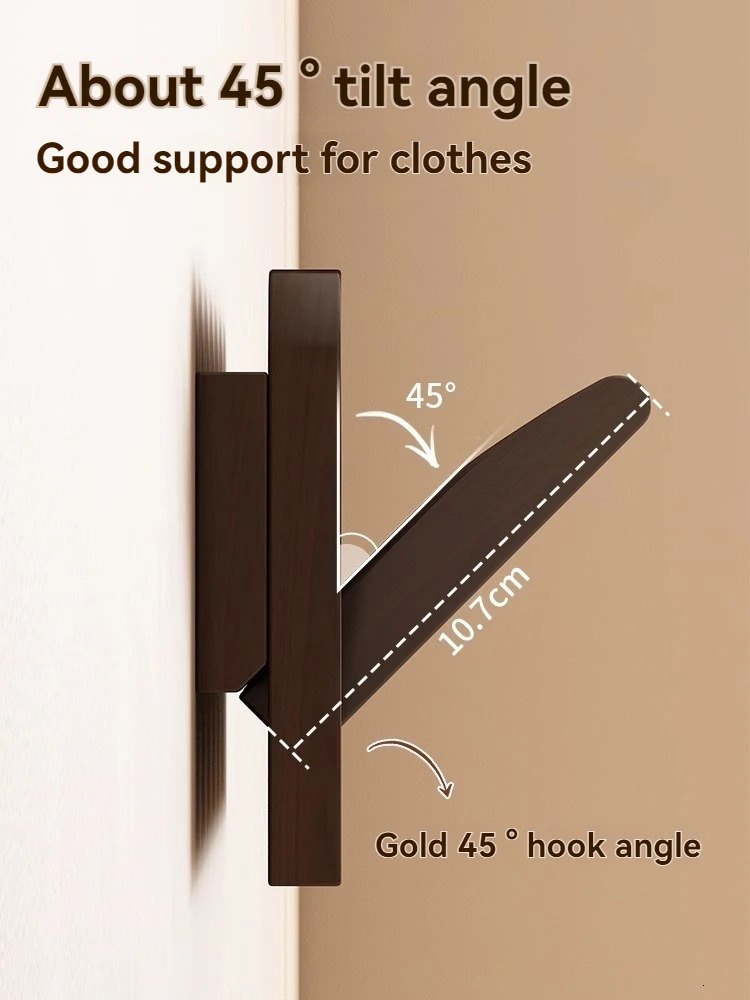 Piano key hanging clothes rack solid wood wall hanging entrance coat rack wall mounted no drilling high-end feeling entran 250604