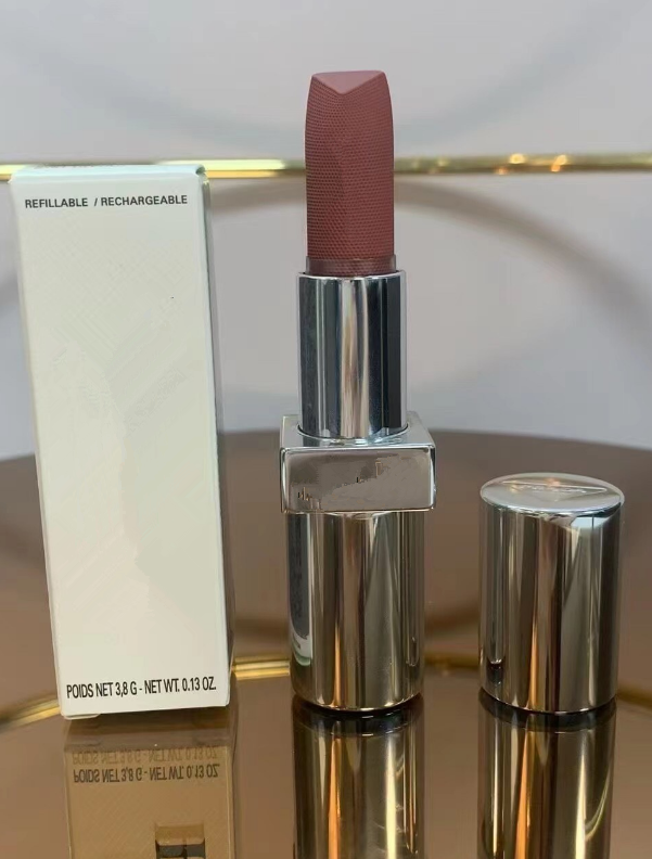 Makeup Lipstick 3.8g Refillable Durable Weightless Lipcolor Matte Lipsticks B01 B03 Long Lasting Waterproof Silver Golden Tube Lips Cosmetics Multi Colors