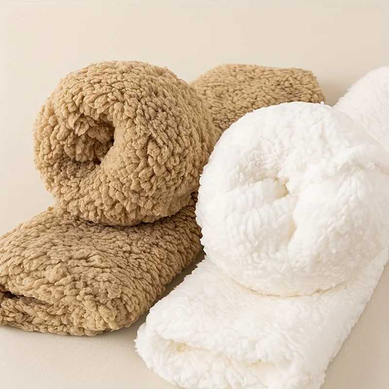 1pair Men Thermal Sleep Sock High Quality Silicone Non-slip Comfortable Women Socks Soft Solid Color Fashion Thickened Floor Sox Z250610