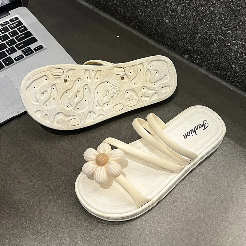 Summer Womens Fashion Slippers - Thick Sole Non-slip Wear-resistant for Indoor Outdoor 250609