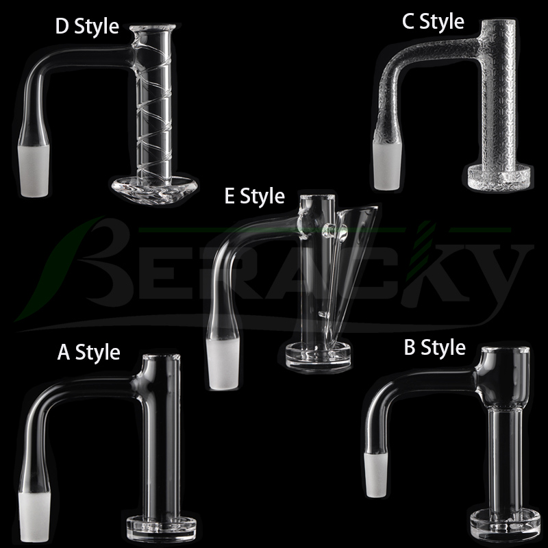 Beracky Full Weld Beveled Edge Control Tower XL Terp Slurper Quartz Banger 2.5mm Wall Seamless Welded Quartz Nails