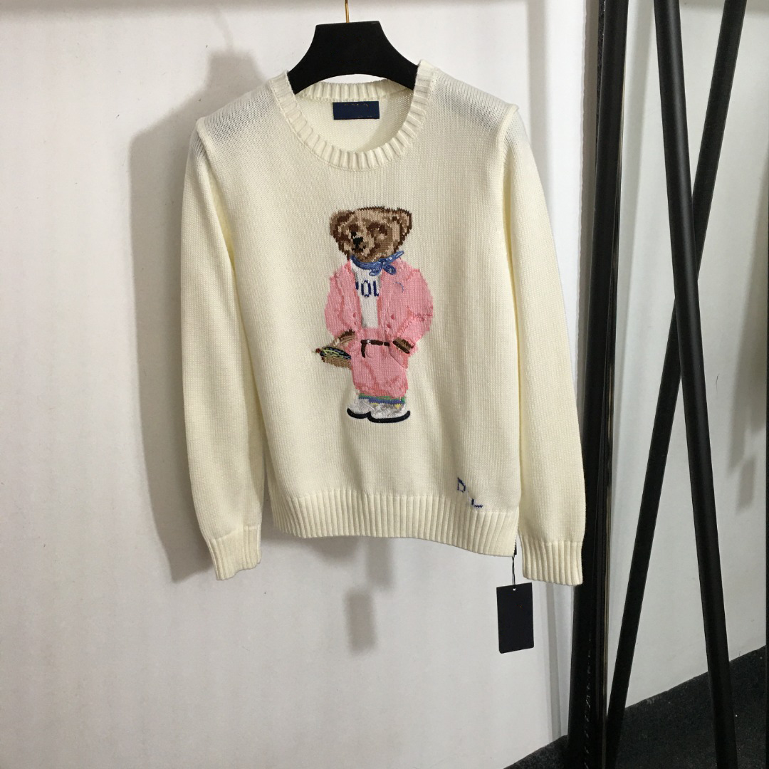 Women's Sweaters 2025 Sweater Winter Soft Basic Women Pullover Cotton Bear Pulls Fashion Knitted Ralphlies Jumper Top Sueters De Mujer 51pl