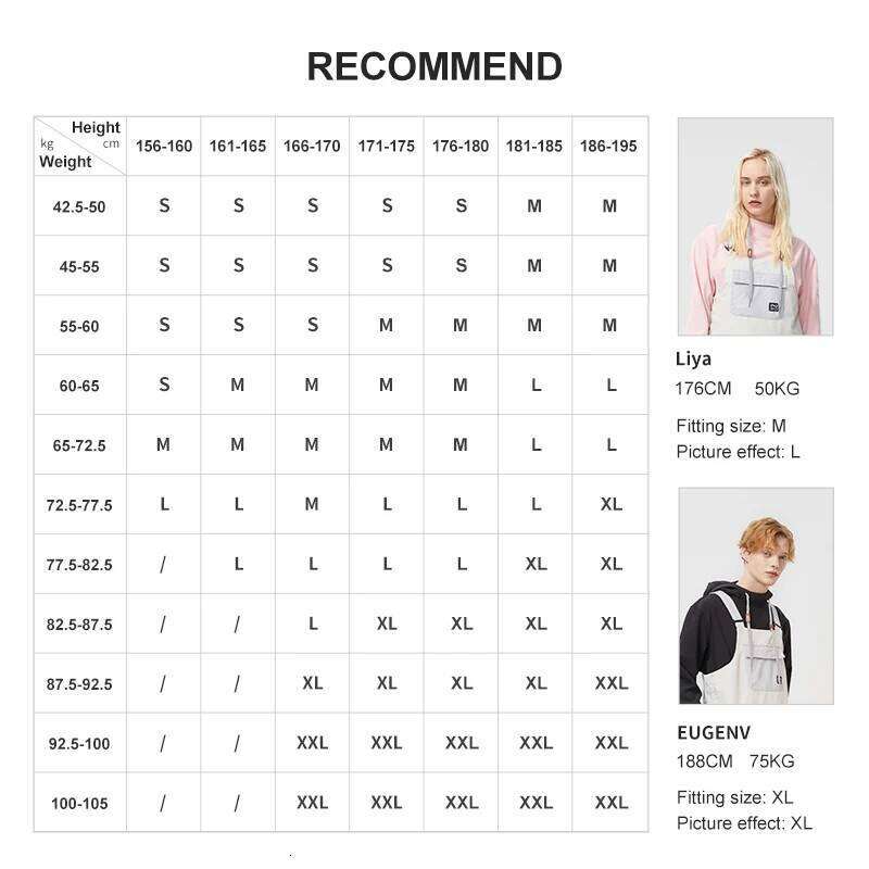 COPOZZ Men Women Ski Pants Windproof Waterproof Bib Overalls Trousers Winter Warm Outdoor Sports Snowboard Skiing Clothing