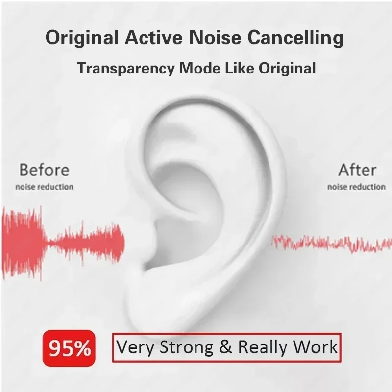 Bluetooth Headphones 4 ANC USB-C Pro 2 With anc wireless Earphones pods 3rd Headset Intelligent Touch