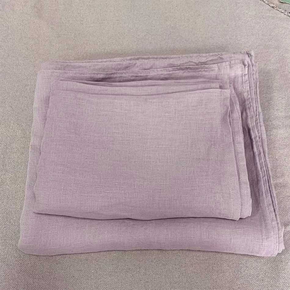 100% Linen Bed Duvet Cover Stone Washed France Linen Solid Color Breathable case Home Textiles Bedding Y250611