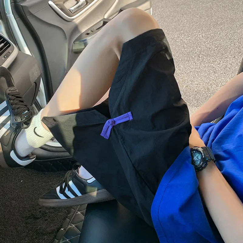 Shorts Mens Summer Chinese Style Buckle 5-point Pants Outdoor Sports Slit Over-knee Half Pants 250611