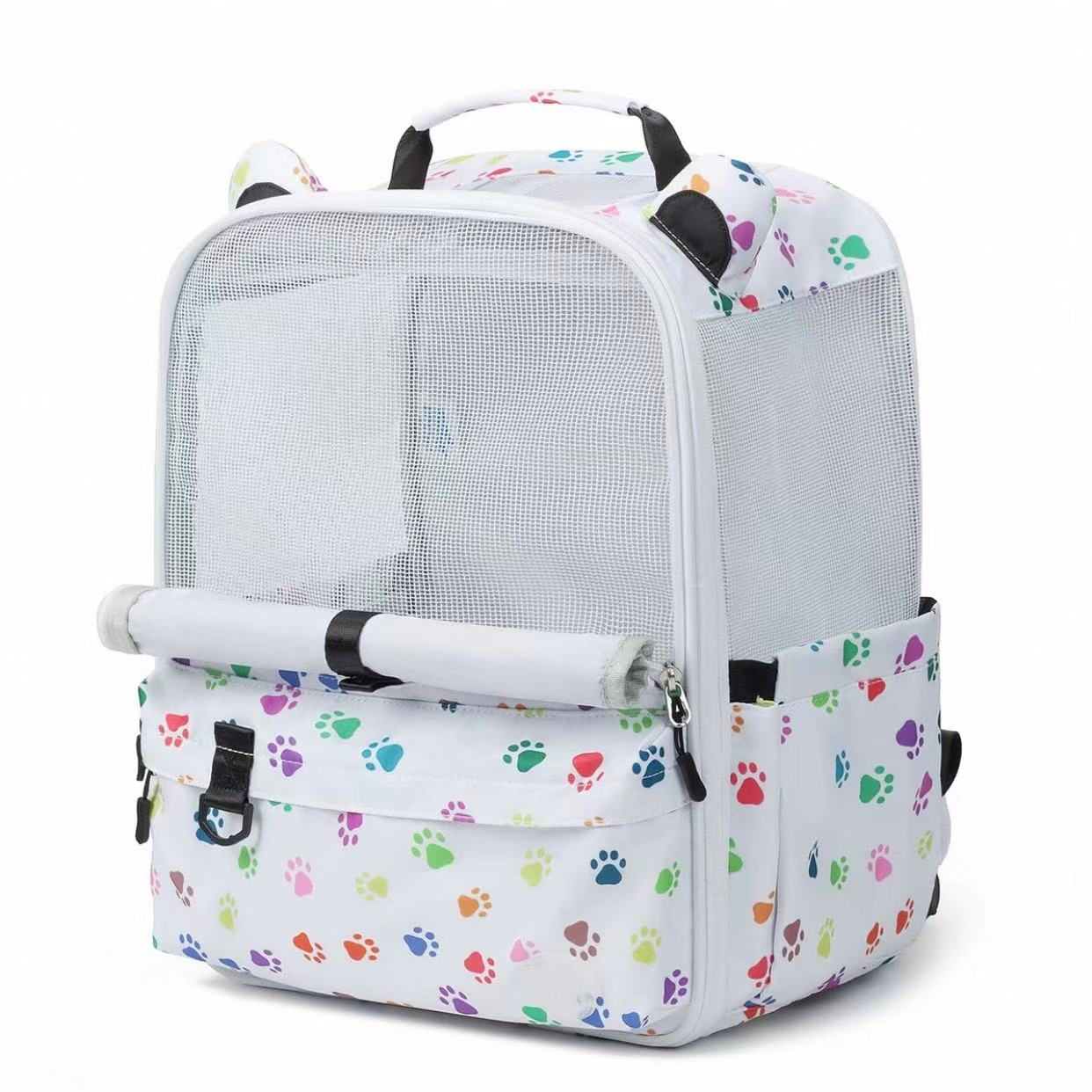 Pet travel bag - double-shoulder design, large capacity, lightweight, small size. Dog bag for pets, cat bag for cats, breathable pet backpack, cat bac