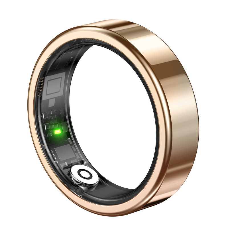 AI-powered Smart Ring Waterproof Fitness Tracker Health Monitor Gesture Control Sleep Analysis Step Count Ultra Thin Ultra Narrow Lightweight 16mAh Battery