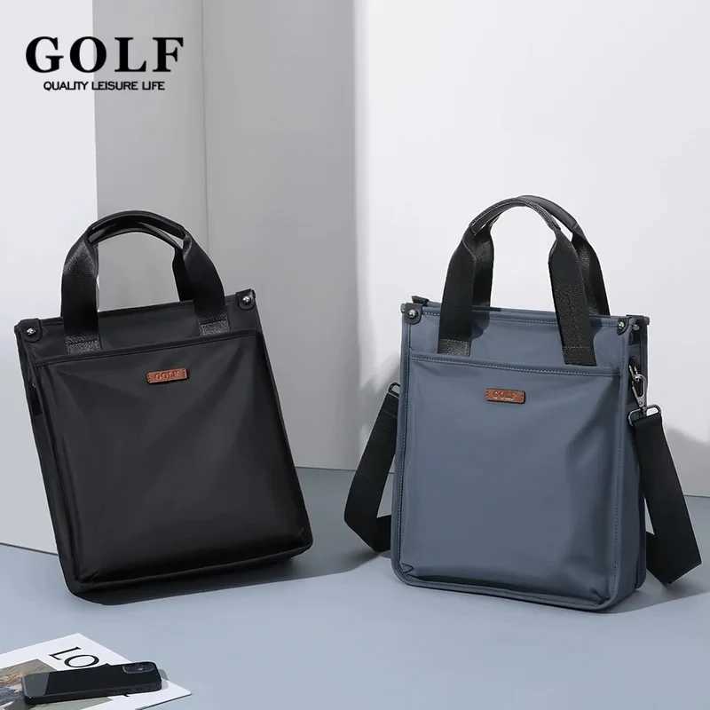 GOLF Men Briefcase Bag Office Bags for Business Man Leather Handle Shoulder Messenger Bags Light Weight Waterproof Handbags 2024 W250610
