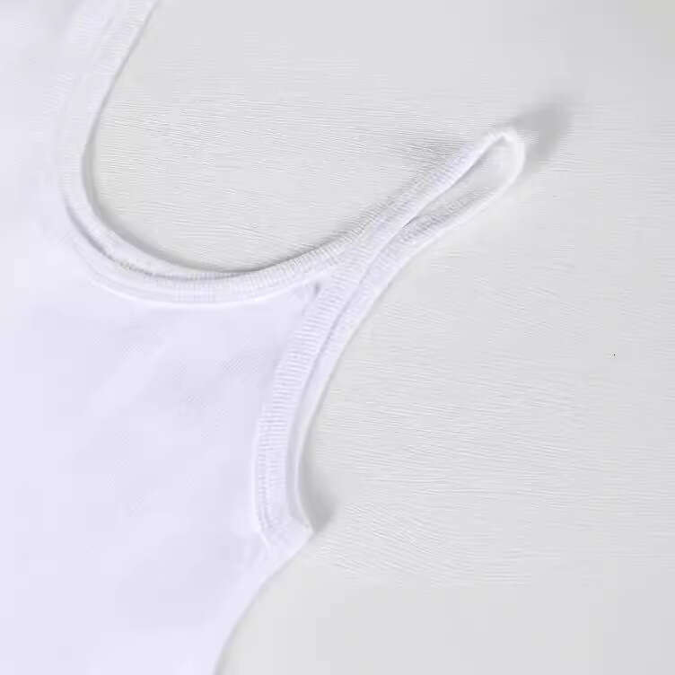 Women's Summer Spaghetti Strap Vest, Thin Outerwear Crop Top, Milk Silk Top B5